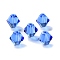 K9 Glass, Imitation Austrian Crystal Beads, Faceted, Bicone, Cornflower Blue, 6x6x6mm, Hole: 0.9mm