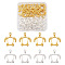 Craftdady 40Pcs 2 Colors Alloy Open Back Bezel Pendants, For DIY UV Resin, Epoxy Resin, Pressed Flower Jewelry, Turtle, Golden & Silver, 21.5x18.5x2.5mm, Hole: 2mm, 20pcs/color