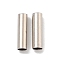 Brass Tube Beads, Cadmium Free & Lead Free, Platinum, 10x2.5mm, Hole: 2.5mm