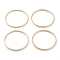 Brass Linking Rings, Long-Lasting Plated, Round Ring, Real 24K Gold Plated, 22x1mm, Inner Diameter: 20mm