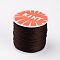 Round Waxed Polyester Cords, Coconut Brown, 0.45mm, about 174.97 yards(160m)/roll