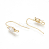 Brass Earring Hook ZIRC-Q019-006G-2