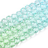 Transparent Glass Beads Strands X-GLAA-E036-07R-2