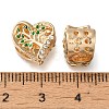 Rack Plating Alloy Enamel European Beads PALLOY-A009-22G-2