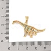 Brass Micro Pave Cubic Zirconia Pendants KK-E111-45C-G-3