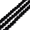 Natural Black Onyx(Dyed & Heated) Beads Strands G-NH0011-G05-01-1