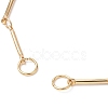 Brass Bar Link Chain Bracelet Making AJEW-JB01186-02-3