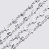 Tarnish Resistant 3.28 Feet 304 Stainless Steel Chains X-STAS-P197-059P-1