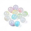 Spray Painted Acrylic Beads MACR-N009-028-5