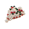 Christmas Alloy Rhinestone Cabochons FIND-U016-03G-04-2