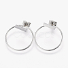 304 Stainless Steel Stud Earrings EJEW-I211-14P-1