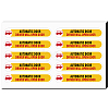 Mini PVC Coated Self Adhesive AUTOMATIC DOOR Warning Stickers STIC-WH0017-008-1