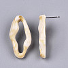 Opaque Resin Stud Earrings X-EJEW-T012-05-A02-4