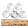 Transparent Half Round Glass Cabochons X-GGLA-R027-30mm-5