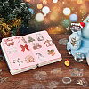 CRASPIRE 4 bags 4 styles Christmas Theme PET Picture Stickers Set DIY-CP0008-80-5