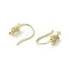 Brass Micro Pave Cubic Zirconia Earring Hooks KK-C048-13H-G-2