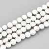 Electroplate Non-magnetic Synthetic Hematite Beads Strands G-T114-18-2