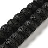Natural Lava Rock Dyed Beads Strands G-Z036-A01-18-1
