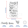 Family Theme Stainless Steel Cutting Dies Stencils DIY-WH0242-249-2