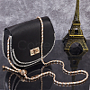 Braided PU Leather & Iron Chain Bag Handles FIND-WH0143-21KCG-02-5