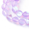 Synthetic Moonstone Beads Strands X-G-R375-6mm-A02-1