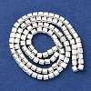 Electroplated Synthetic Non-Magnetic Hematite Beads Strands G-U003-18B-01-2