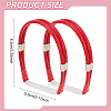 ANATTASOUL 4 Sets 4 Colors Elastic Polyester Shoelace Bands FIND-AN0001-04-2