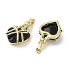 Real 18K Gold Plated Brass Glass Pendants KK-R161-01G-3