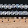 Baking Painted Electroplate Glass Beads Strands GLAA-G120-01B-4