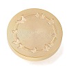 Golden Tone Round Brass Stamp Heads AJEW-H149-05G-01-2