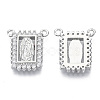 Brass Micro Pave Cubic Zirconia Pendants ZIRC-S061-196P-NF-2