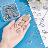 Unicraftale 60Pcs Oval 304 Stainless Steel Linking Rings STAS-UN0041-32-4
