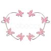 SUNNYCLUE 2Pcs 2 Styles Bling Butterfly Cuff Earrings EJEW-SC0001-26B-1