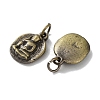 Tibetan Style Brass Pendants KK-M284-17AB-2