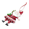 Christmas Santa Claus Handmade Polymer Clay Pendant Decorations HJEW-P017-01B-2