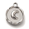 Anti-Tarnish 304 Stainless Steel Pendants STAS-P371-021P-03-1