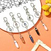 Natural & Synthetic Gemstone Double Terminated Pointed Pendant Decoration KEYC-JKC00543-4