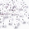 Letter Acrylic European Beads OPDL-R050-10mm-I-1