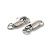 Brass Lobster Claw Clasps KK-P249-05A-P-2