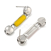 304 Stainless Steel Enamel Stud Earrings EJEW-S229-15P-04-2