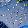 DICOSMETIC 60Pcs 2 Styles Alloy Crystal Rhinestone Connector Charms FIND-DC0001-39-6