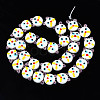 Handmade Bumpy Lampwork Beads Strands LAMP-Q031-013-2