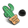 Cactus with Word Don't Touch Me Enamel Pins JEWB-Z008-02A-3