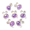 UV Plating Rainbow Iridescent Acrylic Beads PACR-E001-05E-1