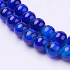 Spray Painted Glass Bead Strands X-GLAD-S075-8mm-40-1