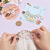 12Pcs 6 Colors Alloy Enamel Donut Charm Locking Stitch Markers HJEW-PH01684-3