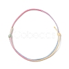 Dyed Gradient Color Adjustable Nylon Thread Cord Braided Bracelet Making AJEW-JB01161-2