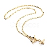 Brass Pendant Necklaces X-NJEW-JN03060-2