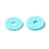 Flat Round Eco-Friendly Handmade Polymer Clay Beads CLAY-R067-10mm-20-6