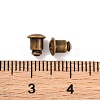 Brass Ear Nuts KK-EC028-AB-FF-3